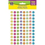 Teacher Created Resources Brights 4Ever Smiley Faces Mini Stickers Valu-Pak (TCR3925)