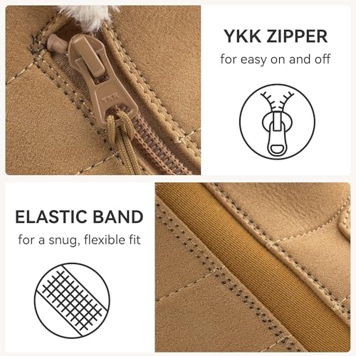 Image of Women's Wide Toe Waterproof Chelsea Orthopedic Boots Ankle Slip on Booties Low Heel Comfortable Flat Lightweight Walking Boots