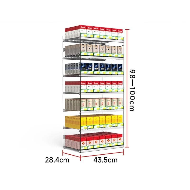 Expositor de cigarrillos transparente para pared de tiendas de conveniencia 3