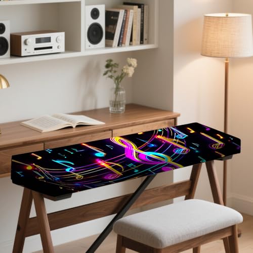 Image of Nuxovilar Neon Note Piano Cover Elastic Milk Silk 88 Key