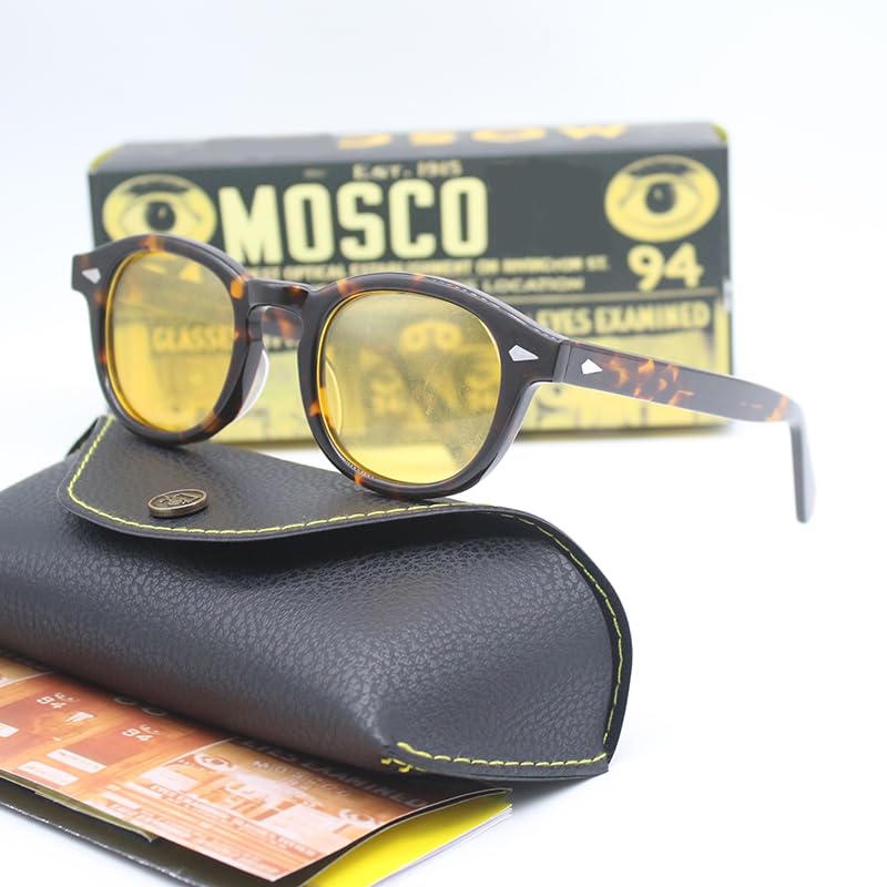 GenericFashion Luxury Sun Glasses Polarized Sunglasses Men Women Luxury Brandd De-Signer Lemtosh Style Sun Glasses For Male Female Oculoss (Size 49Mm No Box - Size 44Mm With Box-P)