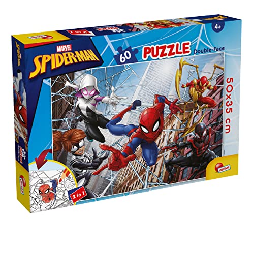 Lisciani - Marvel Spider-Man - Puzzle Géant 60 Pièces au Sol - Dès 4 Ans