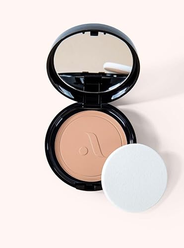 Absolute New York Base de maquillaje en polvo beige fresco, accesorios cosméticos de maquillaje para mujer, fórmula de larga duración, ideal para