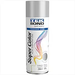 Tinta Spray Aluminio Alta Temperatura 350ml - Tekbond