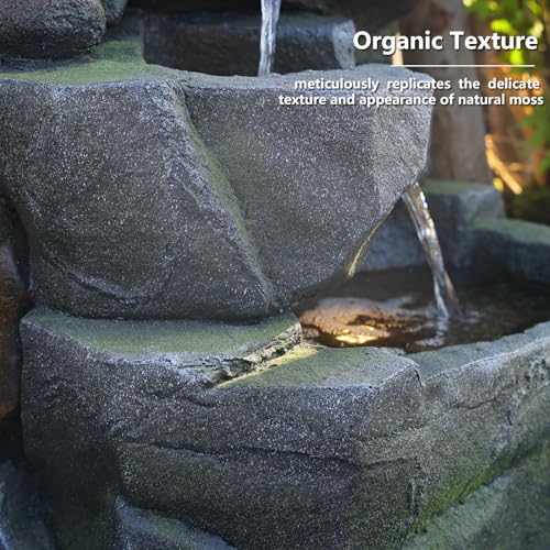 58Inch-Outdoor-Garden-Water-Fountain-6-Tiers-Large-Cascading-Rock-Natural-Waterfall-Fountain-Outdoor-Fountain-with-LED-Lights-for-Patio-Porch-Backyard-Home-Art-Decor 58Inch Outdoor Garden Water Fountain 6 Tiers Large Cascading Rock Natural Waterfall Fountain Outdoor Fountain with LED Lights for Patio Porch Backyard Home Art Decor