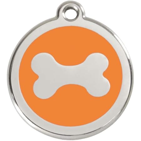 orange dog tag