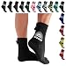 BPS 'Storm Elite Sock' Neoprene Diving Wetsuit Socks - For Men and Women - Socks for Snorkeling, Beach Volleyball, Surfing, Scuba Diving, Fin Socks - High Cut (Black/White, Small)