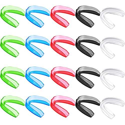 30 Pack Sports Mouth Guard Athletic Mouth Guard Moldable Youth Mouthguard Protective Teeth Mouth Guard Hockey Mouth Guard For Youth Adult Protection Football Basketball Lacrosse Boxing (Multi Color) #TOP13