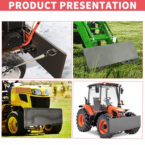 Image of ECOTRIC 3 /8 inch Skid Steer Attachment Plate Universal Quick Attach Mount Plate