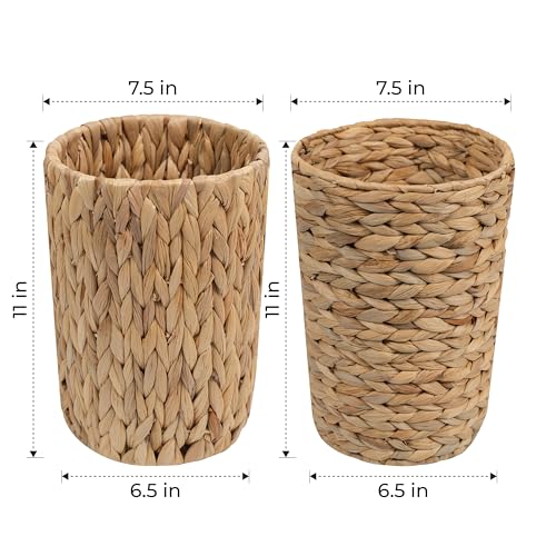 Image of Small Trash Can for Bedroom, Bathroom, or Home Offices (02 Packs)