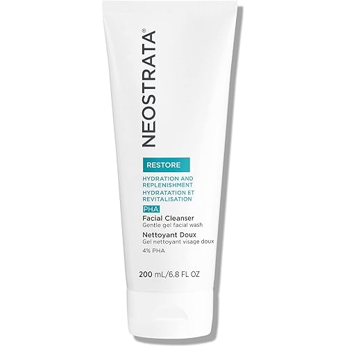 NEOSTRATA PHA Facial Cleanser Gentle Gel Facial Wash Soap-free Fragrance-free For Sensitive and Reactive Skin Types, 6.8 Fl Oz (Pack of 1)