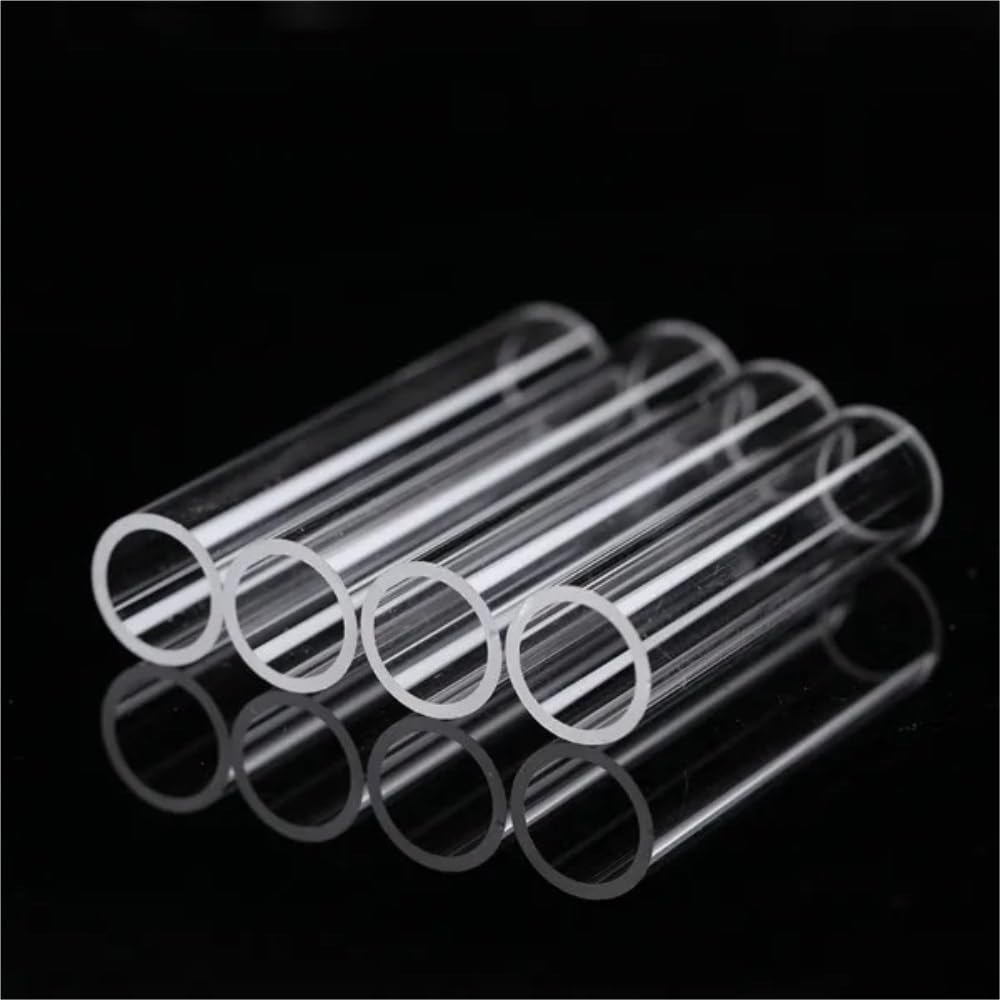 1Ud Tubo Vidrio Cuarzo Resistente Temp 3Mm/4Mm Para Laboratorio E Industria | Tubo de vidrio transparente(50mmx4mmx500mm)