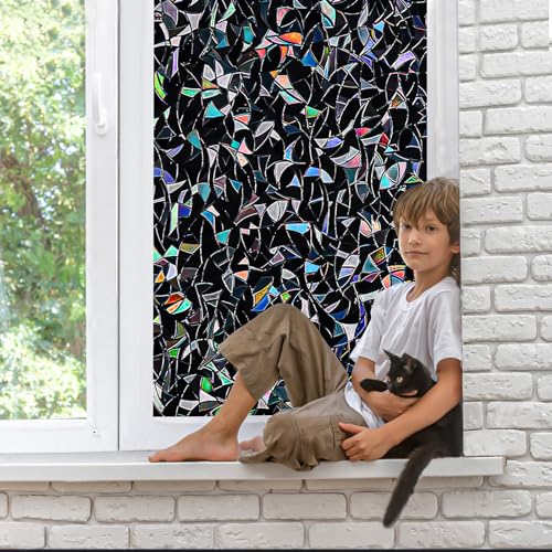 Película para ventana opaca total QHY Sunshine Black Rainbow miniatura 3