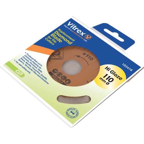 Image of Advanced Vitrex Diamond Hi Glaze Blade 110mm for Tile Cutters [Pack of 1] --
