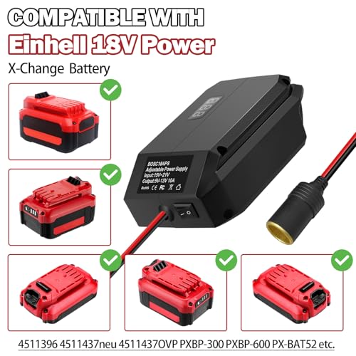 20V to 12V Step Down Converter for Craftsman 20V Power Wheels Battery Adapter&Cigarette Lighter Adapter,DC 12V(5-13V) Buck Converter Regulator, Voltage Reducer Transformer for DIY RC Toy Car Tool