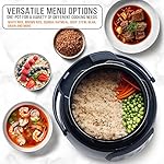 Bear Rice Cooker 3 Cups (Uncooked), Fast Electric Pressure Cooker, Portable Multi Cooker with 10 Menu Settings for White/Brown Rice Oatmeal and More, Nonstick Inner Pot - Image 2