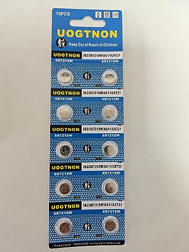 UOGTNON 362 SR721SW Watch Battery 1.5V Button Cell (10-Pack)
