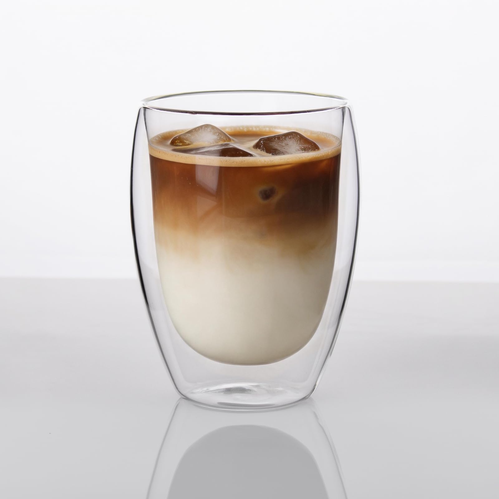 Double Walled Glass Coffee Cup, 12oz, 1-Pack | Insulated Glass Tumbler, Heat Resistant, C…