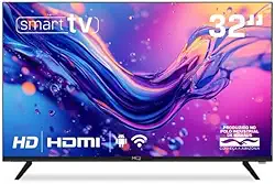 Smart TV HQ 32" HD tela sem bordas Androind 12 design slim HQS32NKHM