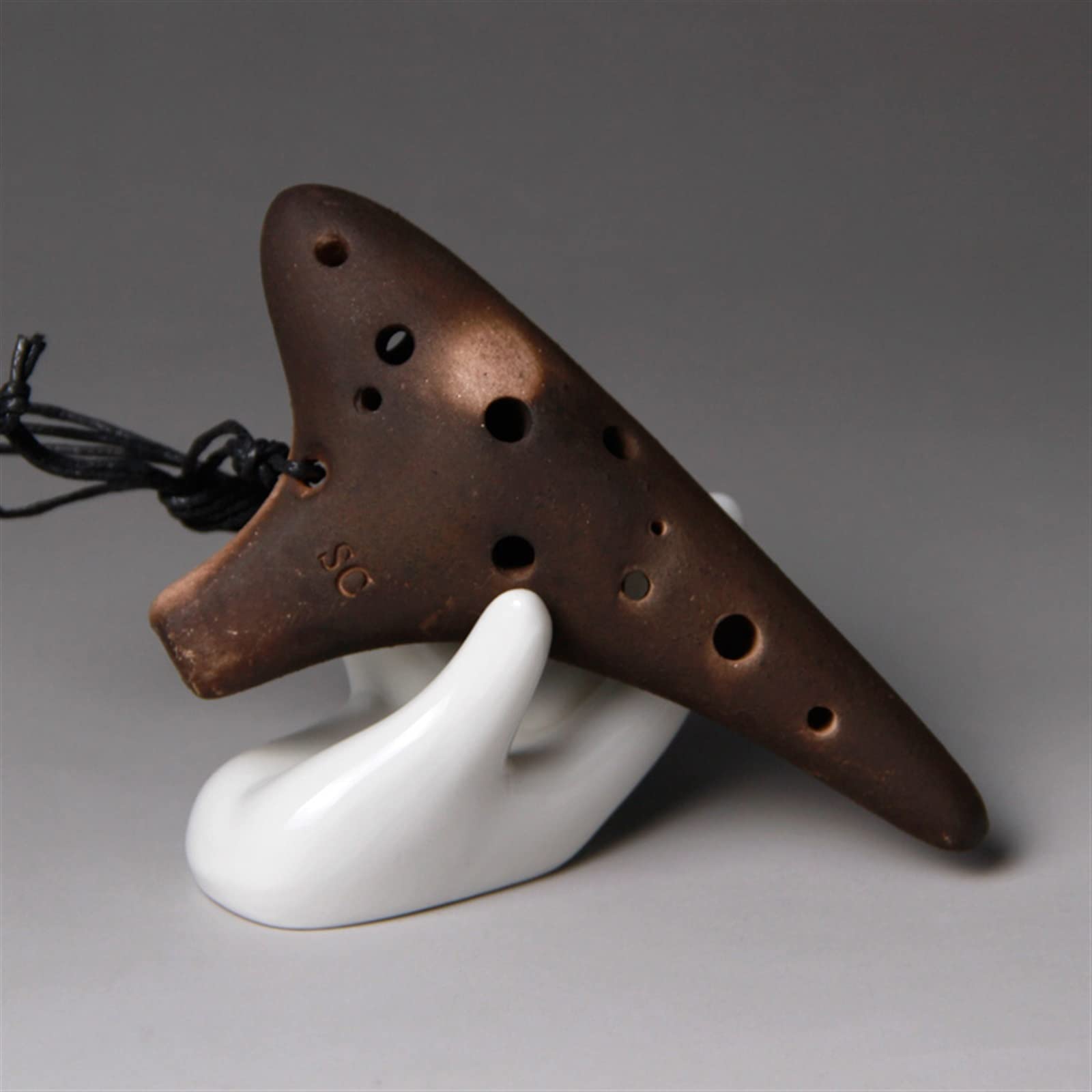 TSTS Type De Jeu Fumé 12 Trous Clé en Do Aigu (SC) Ocarina Instrument À Vent en Poterie À Douze Trous Ocarina Enfant
