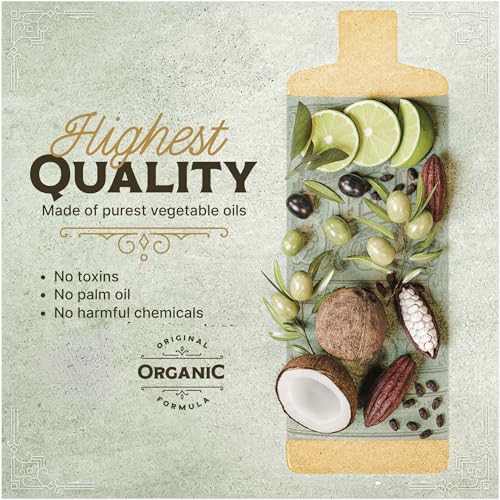 Image of Sage Lime Liquid Castile Soap - Vegan Organic & Body Wash, High Olive Oil Content, Non-Drying Formula, Great for Sensitive Skin by Carolina Castile (Sage Lime, 32 Fl Oz)