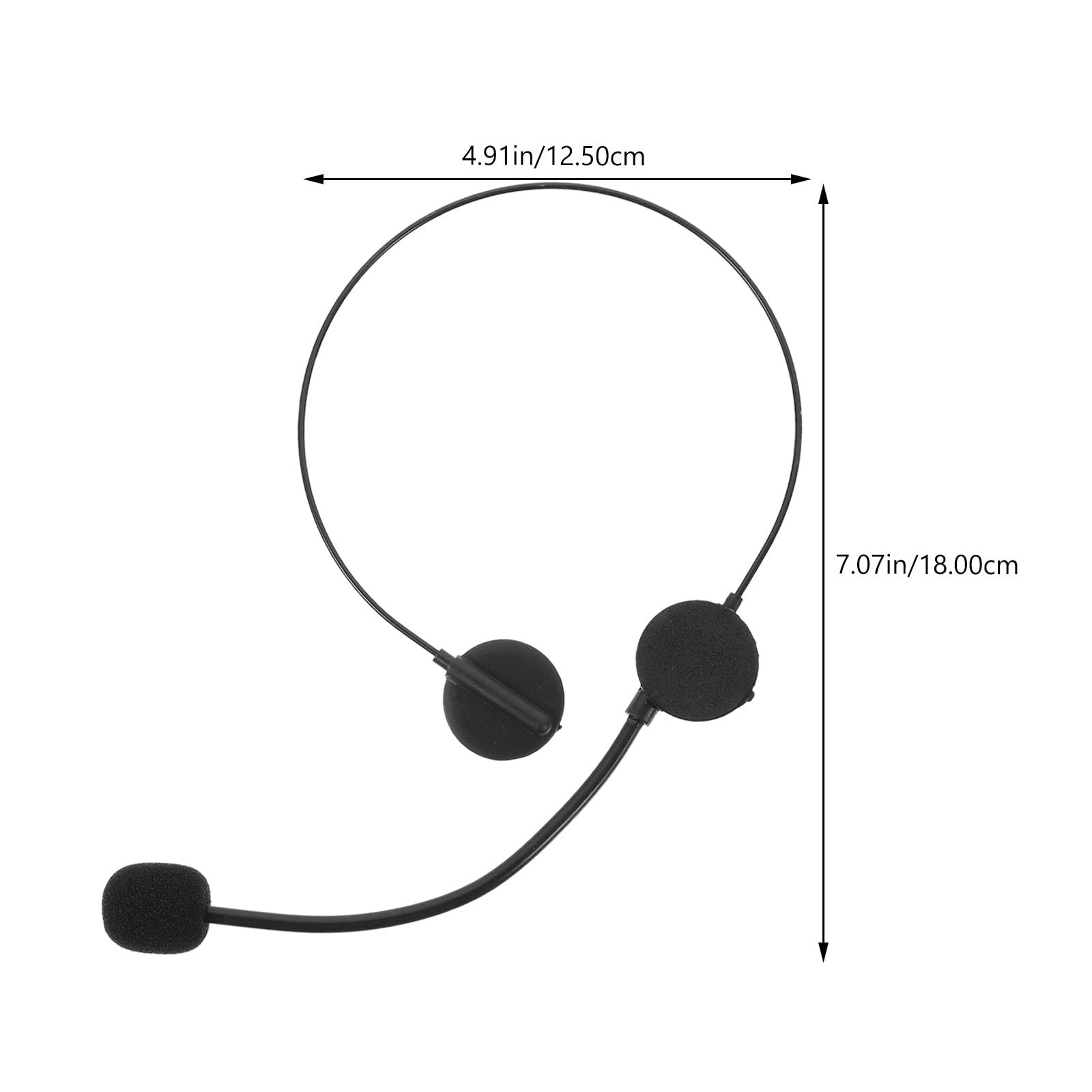 Toddmomy Kids Star Cosplay Prop 2Pcs Toy Microphone Headset Adjustable Rock Star Costume Accessories for Singing Role Play and Stage Performance - Image 2