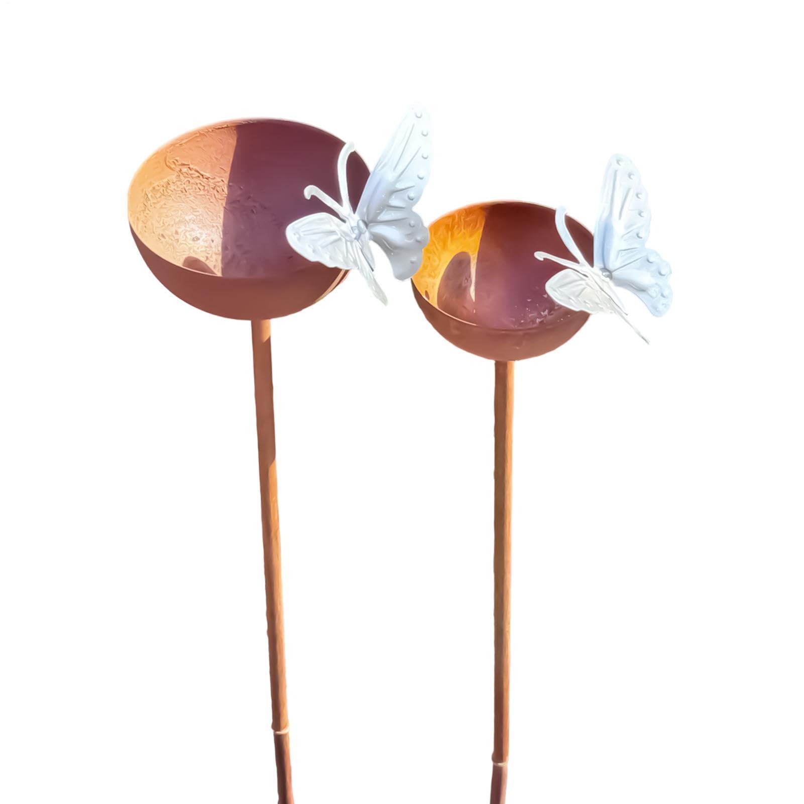 Bain d'abeille rustique en métal, décoration extérieure de pelouse