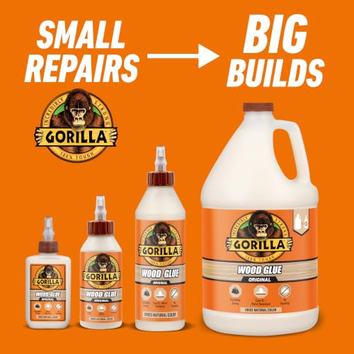 Gorilla Wood Glue, 18 oz Bottle, Water Resistant PVA Adhesive - image 8