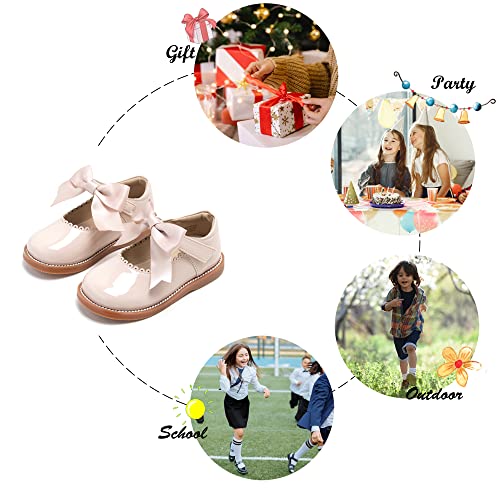 Image of Felix & Flora Toddler Little Girl Mary Jane Dress Shoes - Ballet Flats for Girl Party School Shoes