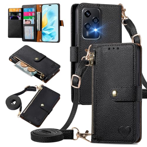 Coque Honor 200 Lite 5G anti-chute avec bandoulière réglable pratique