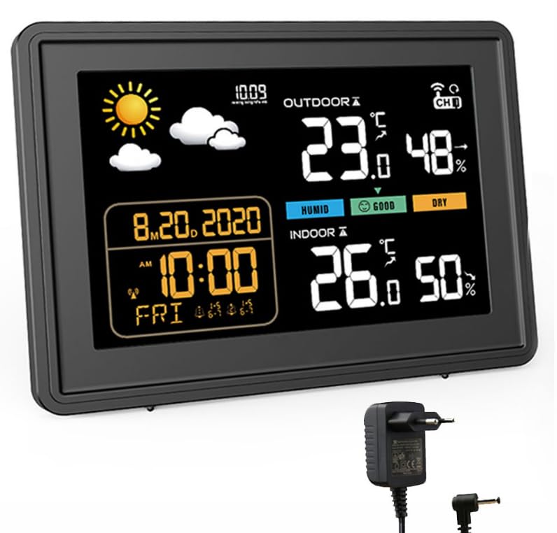 5,9 Zoll Wetterstation funk mit Außensensor 2025 Versionen...