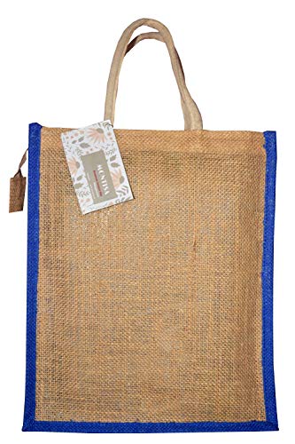 Image of MONTISA Jute Bags for Lunch | Jute Tote Bag | Jute Tiffin Bags | Jute Bags with Zip | Jute Carry Bag | Trendy Shopping Bag | Jute Bag Medium Size - Yellow-Green-Natural (14x12x6 Inch) (Pack of 3)