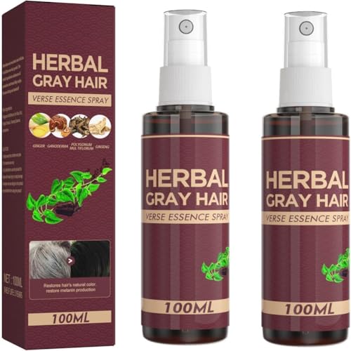 Spray cheveux blancs à noirs pour fortifier et nourrir le cuir chevelu