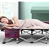 Barbella Folding Camping Cot, Folding Cot Camping Cots for Adults, Portable Sleeping Cot with Mattress Foldable Outdoor Bed Camp Cots Guest Bed with Carry Bag for Home, Office & Outdoor Use