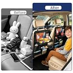 MoKo Car Organizer Back Seat, 8 Pockets Foldable Tray 600D Black, 2 Pack - Image 6