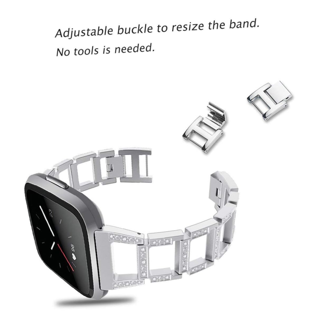 Uonlytech 3 Correas De Acero Inoxidable Para Reloj Exquisitas Y Únicas De Repuesto Para Reloj Inteligente Correa De Reloj De Pulsera De Moda.