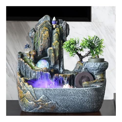 Fontaine d'intérieur avec humidificateur bureau et diffuseur cascade - 4