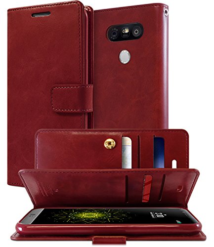 LG G5 Case, [Extra Card & Cash Slots] GOOSPERY Mansoor Diary
