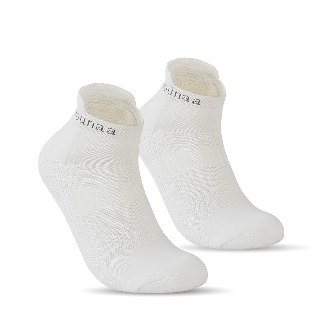 Syounaa Sports Socks for Men & Women (Ankle socks) - Superior Infrared CELLIANT Technology | Enhanced Oxygenation | Durable Ankle Socks for Running, Gym & Outdoor Activities | Beige (Padded Base)-picture-44