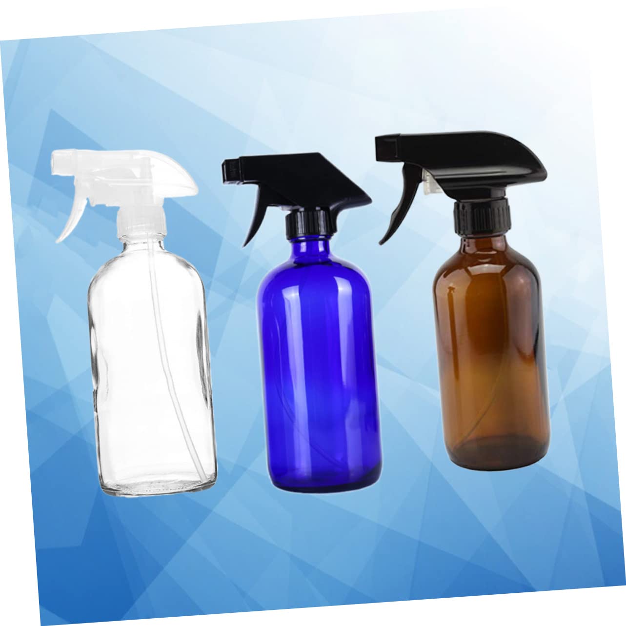 CLISPEED 3pezzi Flacone Spray per Oli Essenziali Sottoconfezionato Contenitore Ricaricabile e Riutilizzabile in Vetro Compatto e Leggero per Viaggi