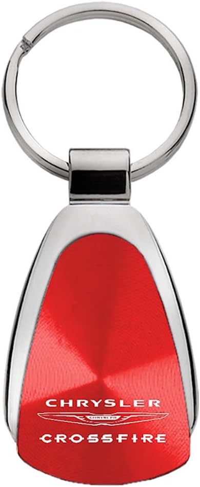 Tear Drop Key Chain for Chrysler Crossfire (Red)