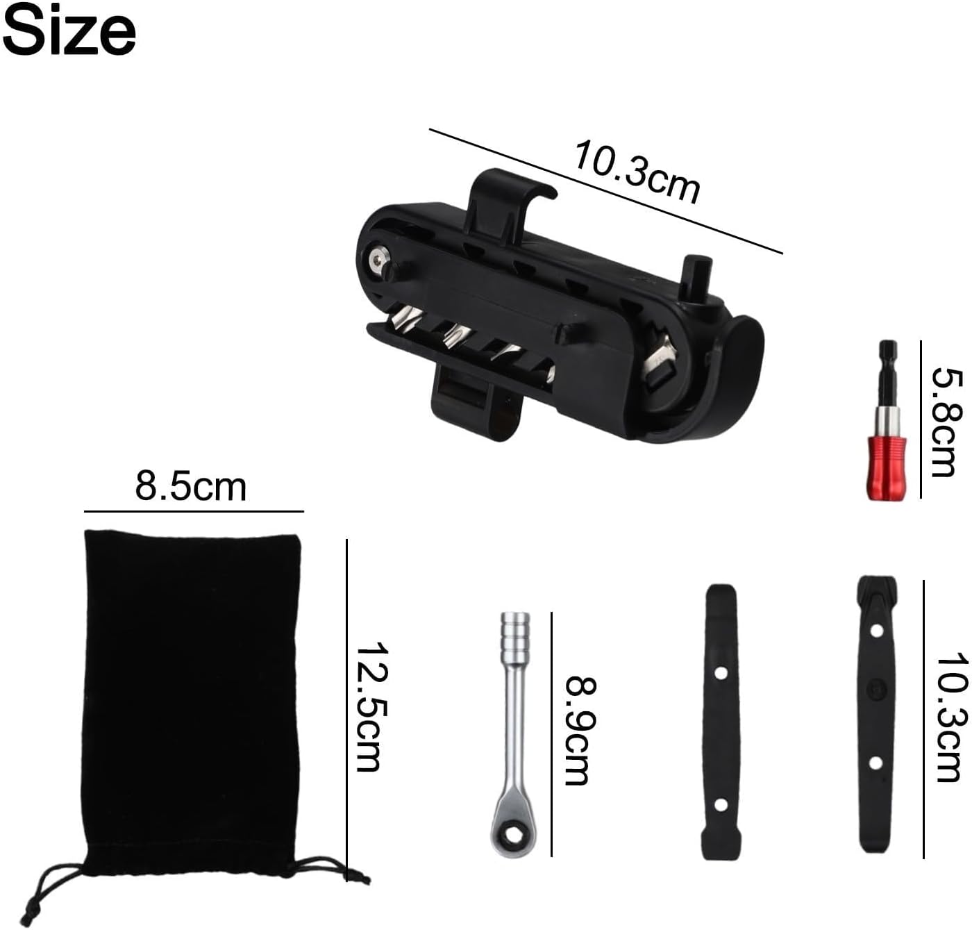 Repair Tool Mountain Bike Ratchet Wrench Combination Tool Set Bike Repair Tool Set with Ratchet Wrench and Extension Bar for Everyday Use