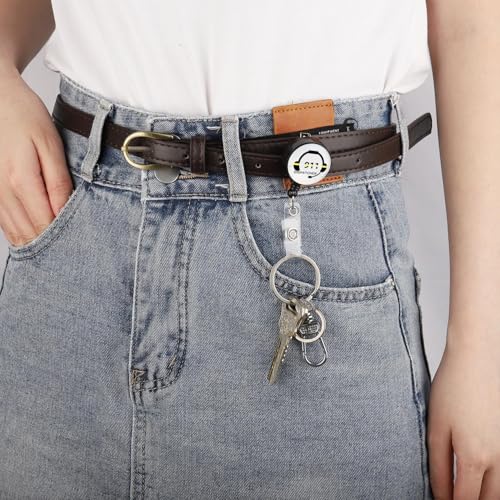 UJIMS Thin Gold Line 911 Dispatcher Retractable Badge 911 Gifts for First Respondent Police Firefighter Nurse Emergency Room EMT4