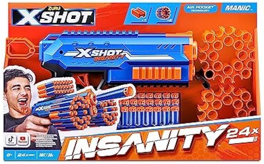 Amazon.com: X-SHOT Insanity-Manic, (ZUR36603) : Toys & Games