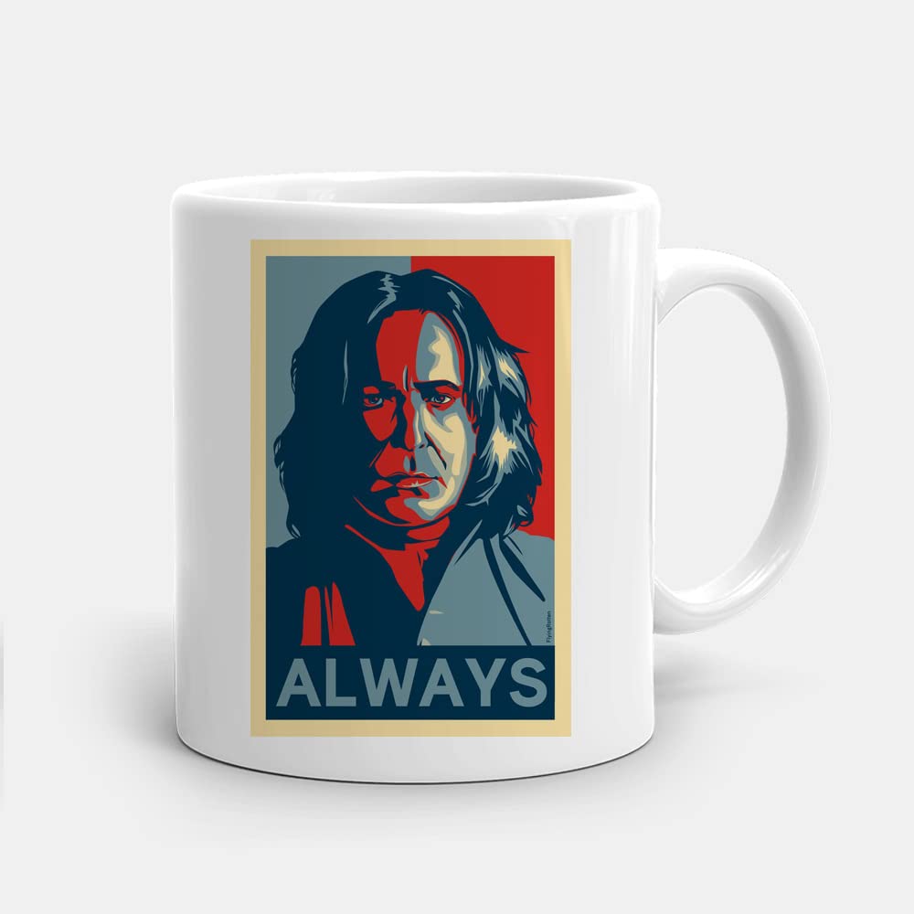 Misaavi Pop Up Art H*rry P*tter Seve*us Sn*pe Dev*l V*llian Magician Art Always Mug 11oz White Ceramic Coffee/Tea/Milk Mug.