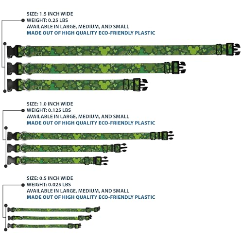 Collar verde Mickey San Patricio antitirones con cierre rápido de plástico 4