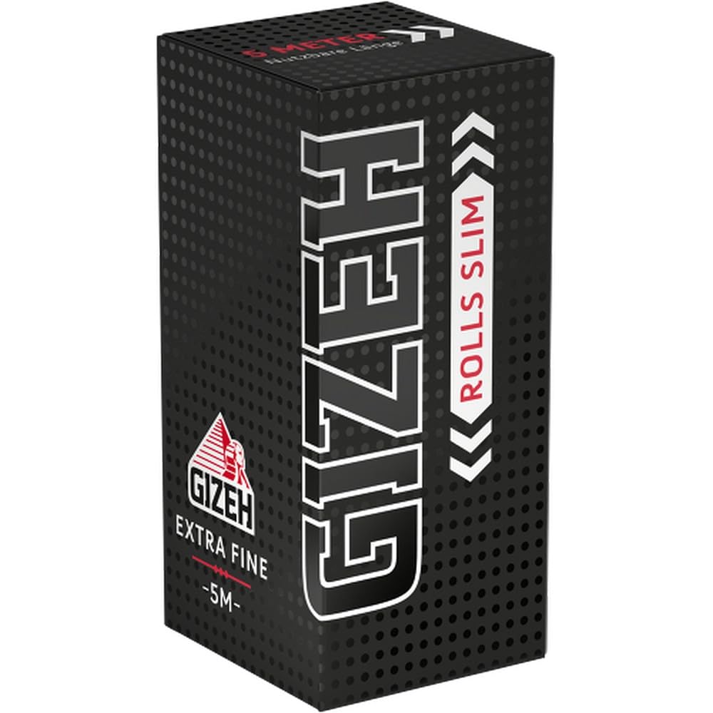Gizeh Extra Fine Rolls Slim 5m Länge Endlospapier 2 Boxen (40 Rolls)