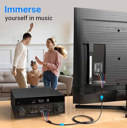 Image of BlueRigger RCA Component Video and Audio Cable (6 Feet / 1.8 Meters)