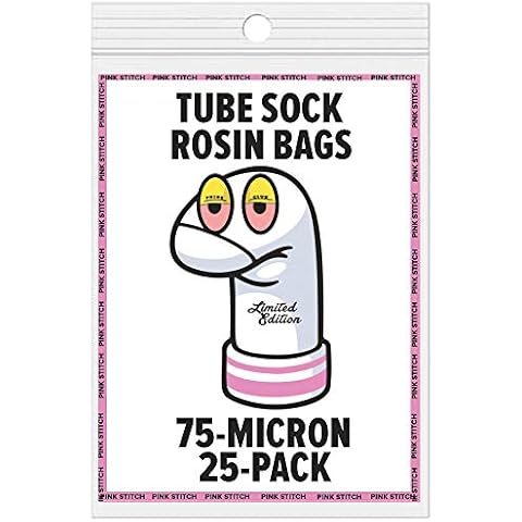 75 Micron | Premium Nylon Tea Filter Screen Press Bags | 2" x 6" Tube Sock | 25 Pack | Zero Blowout Guarantee Cover