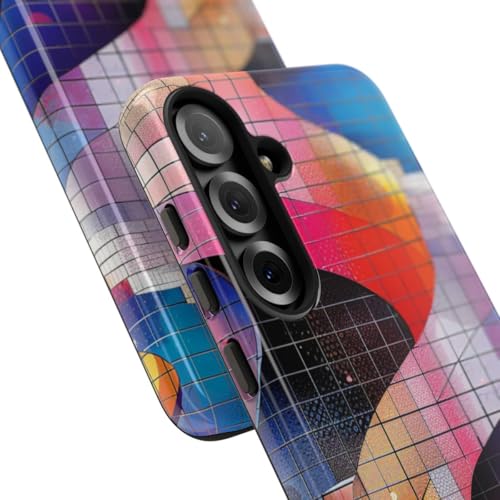 Coque Samsung S25 Plus multicolore rigide escalier colimaçon abstrait - 2
